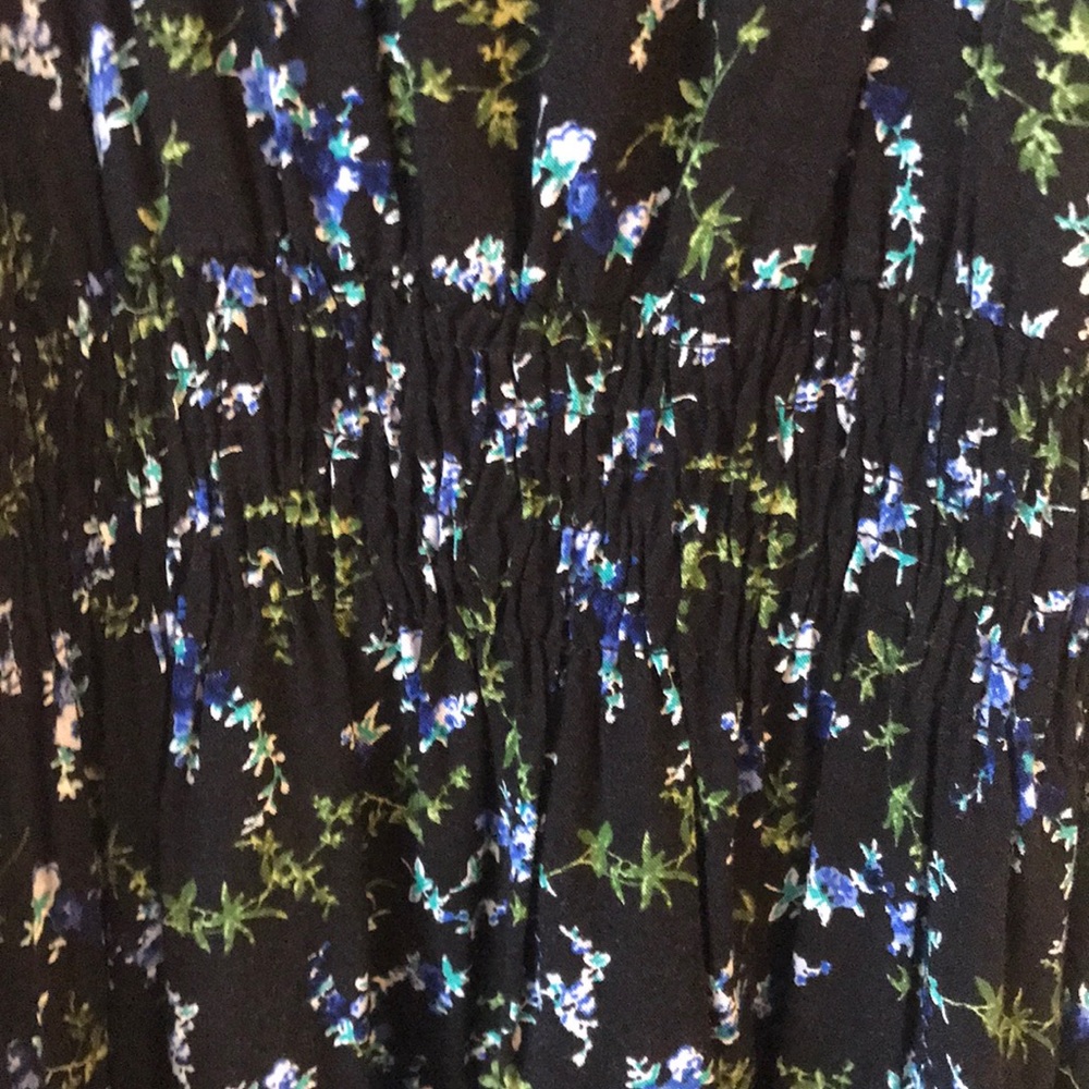 Black Floral Mini Dress - Picture 5 of 6